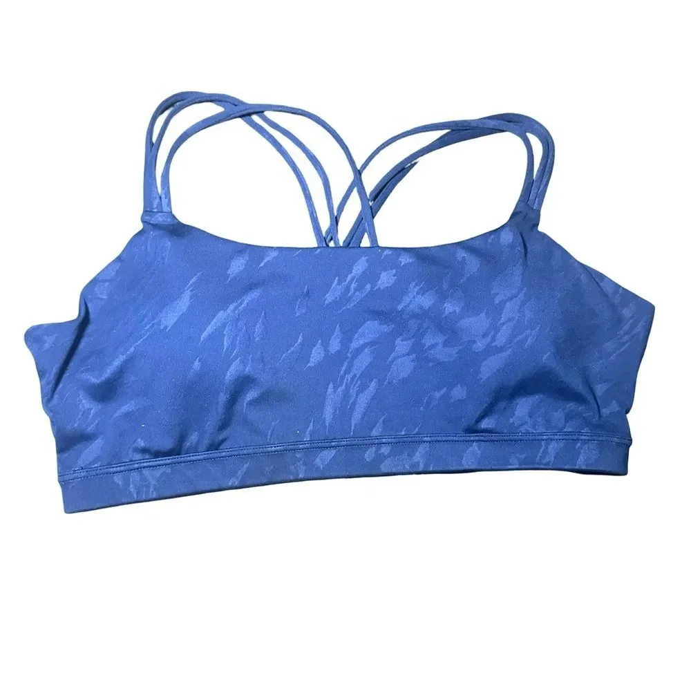 GapFit Eclipse Blue Strappy Sports Bra